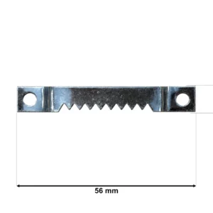 Attache dentelée à visser ou à clouer – finition nickel